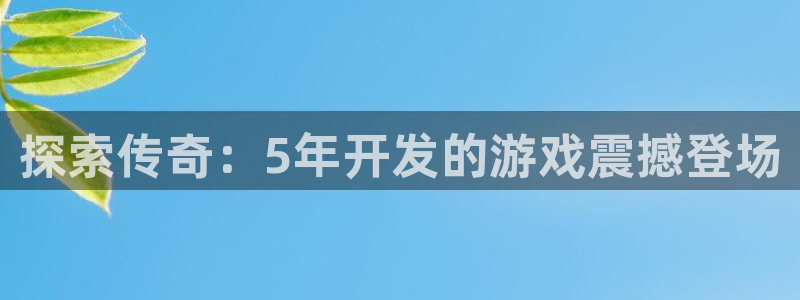 沐鸣2官方登录：探索传奇：5年开发的游戏震撼登场